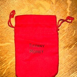 Vintage Tiffany & Co. “Tiffany Money” Red Velvet Pouch - Rare & Authentic